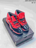 Jordan Air Jordan 11 Retro High-Top Sneakers Black Red 2607JDD418A18