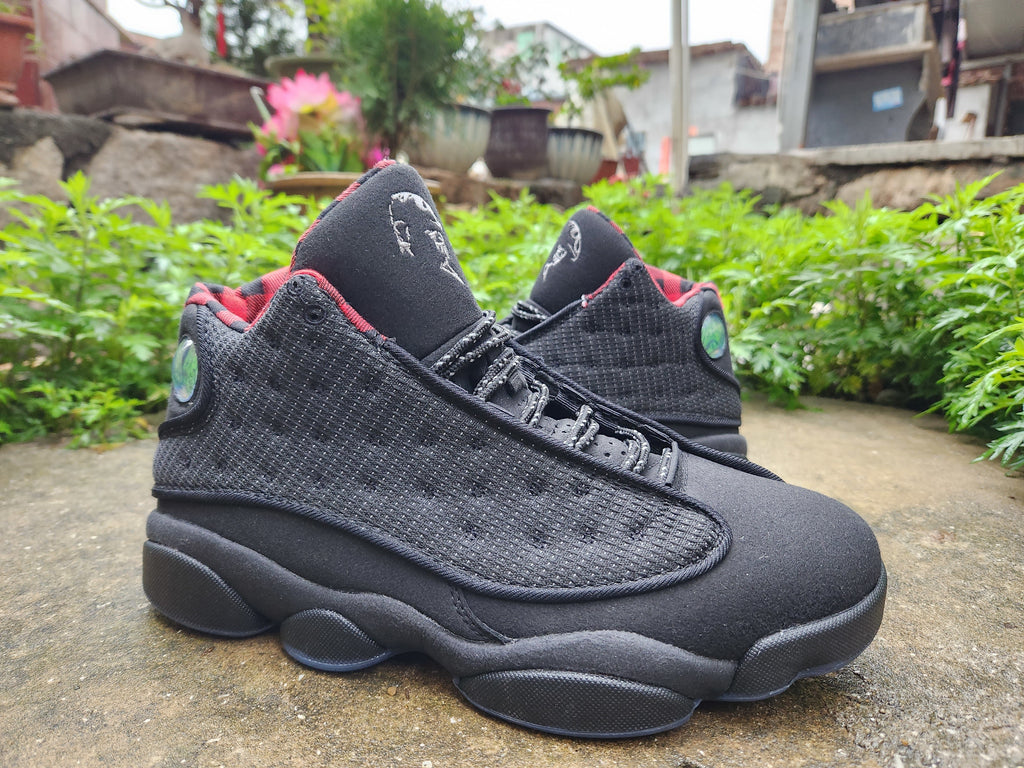 Jordan 13 Retro Black and Red Men's Sneakers