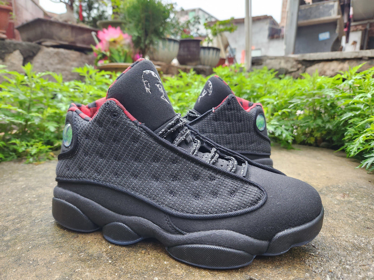 Jordan 13 Retro Black and Red Men's Sneakers