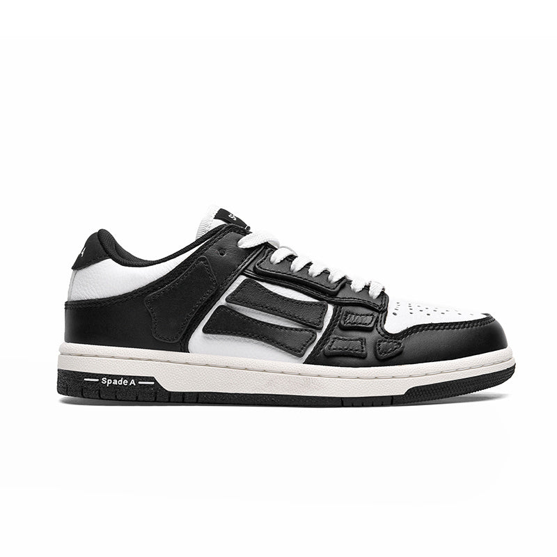 Black and White Low-Top Sneakers MFS003-004