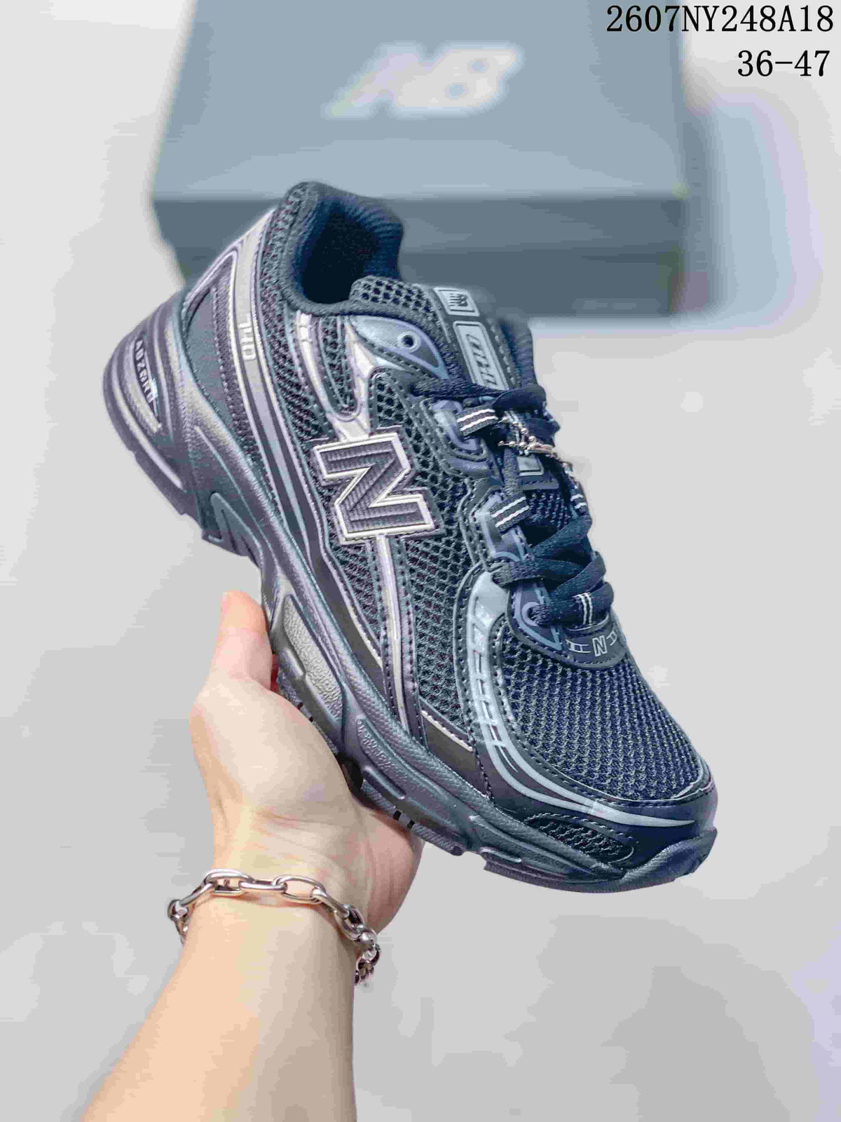New Balance 740 Black Gray Casual Sneakers 79158EEU