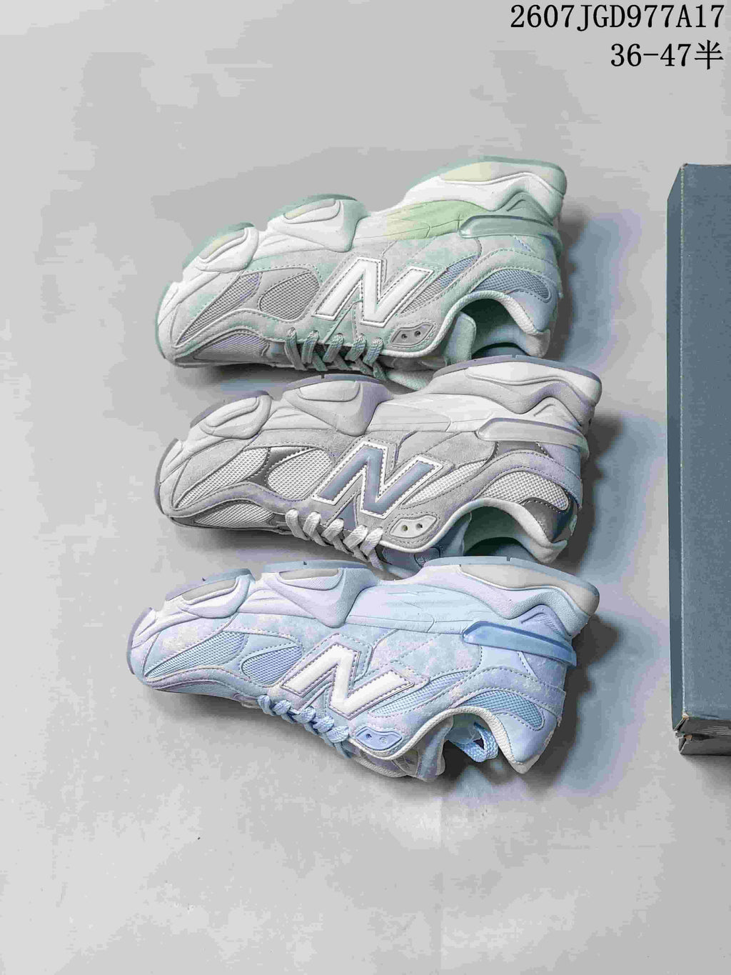 New Balance 9060 Mint Gradient Mesh Sneakers 07JGD977A