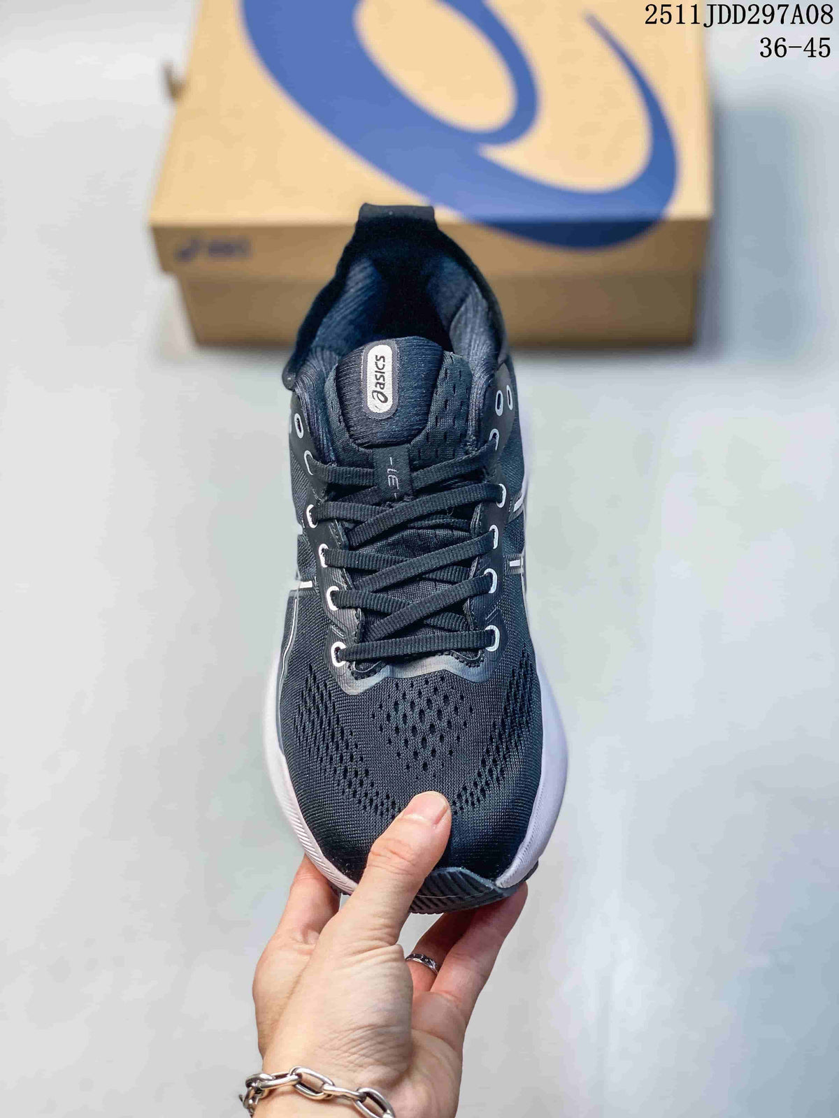 Asics GEL-KAYANO Running Shoes Black White 2511JDD297A08