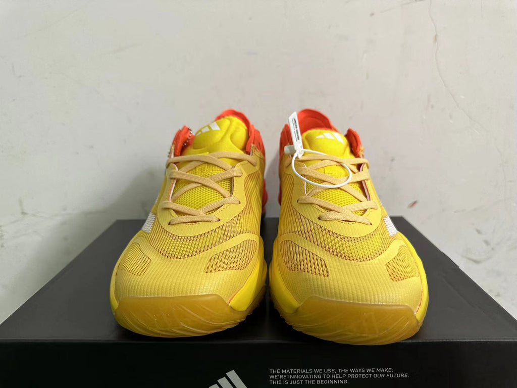 Adidas Adizero Basketball Shoes Yellow Orange