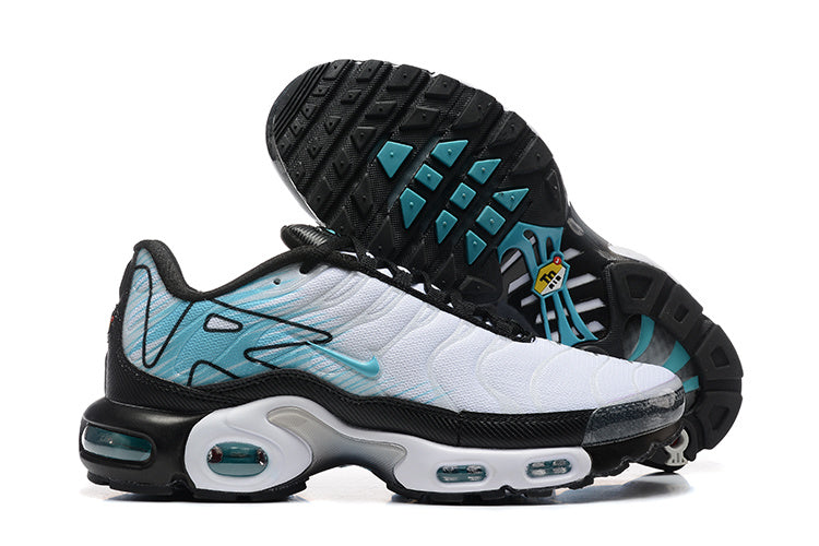 Nike Air Max Plus White and Teal Sneakers