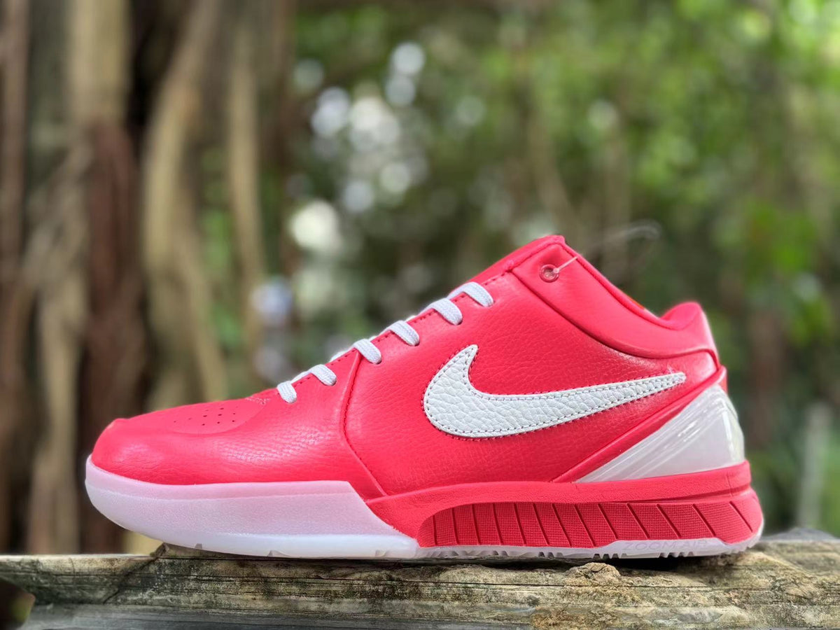 Nike Kobe 4 Basketball Shoes in Bright Pink and White