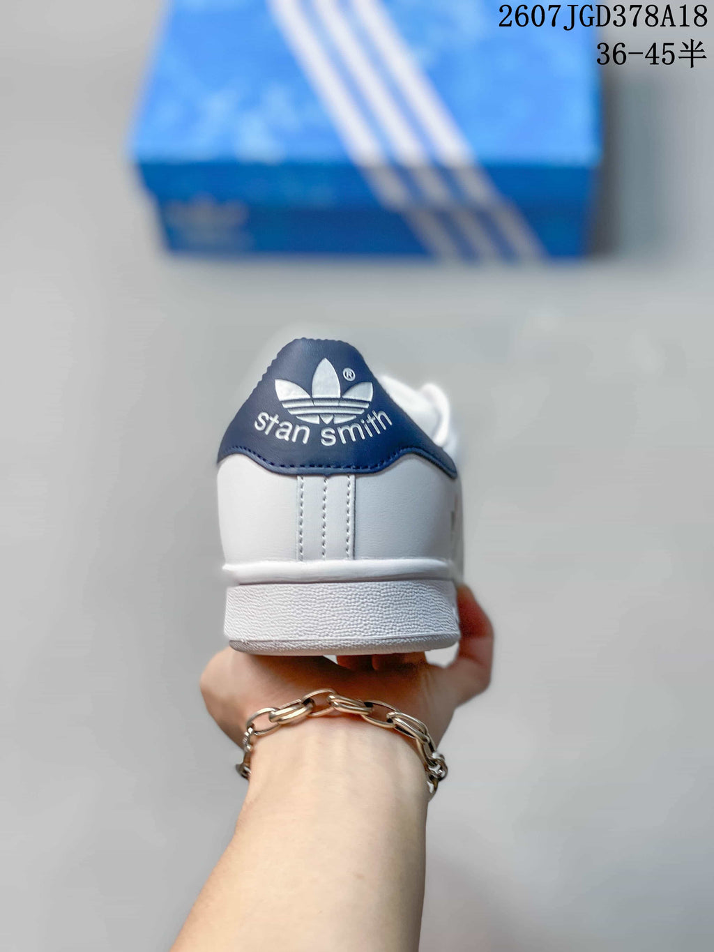 Adidas Stan Smith Sneakers White Navy 711280WYQ
