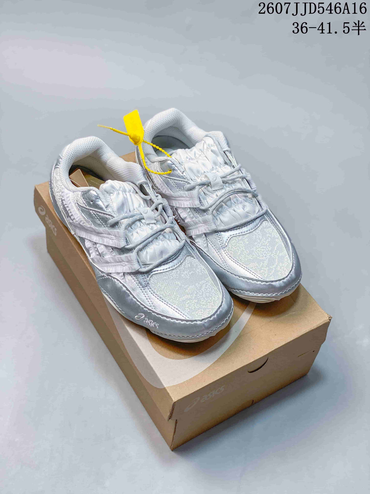 ASICS Hypersync Silver Low-Profile Retro Sneakers