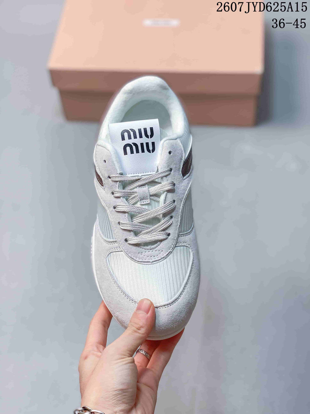 Miu Miu Gymnasium Low-Top Sneakers in White and Burgundy