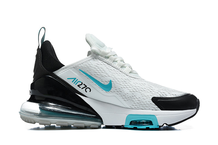 Nike Air Max 270 White Black Turquoise Sneakers
