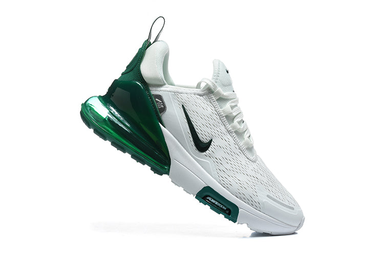 Nike Air Max 270 White and Green Sneakers