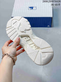 MLB Big Ball Chunky A Running Sneakers White Gold 32SHCM011