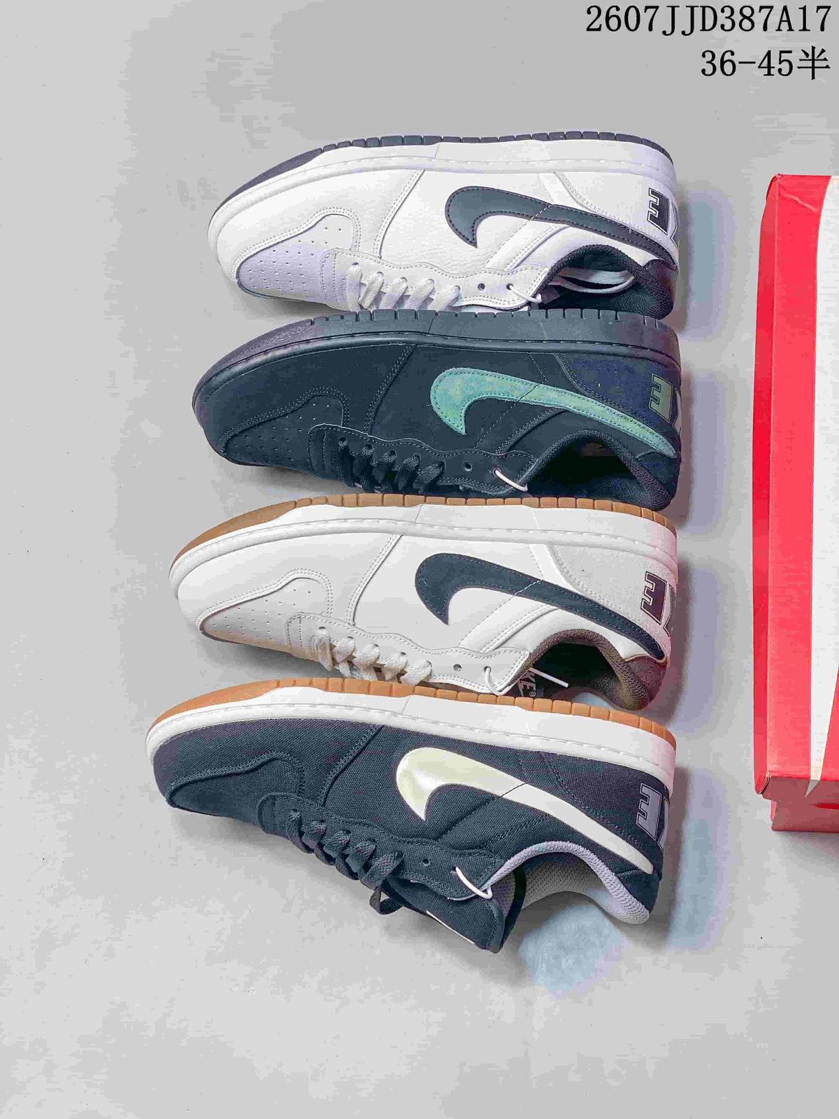 Nike Big Nike Low Sneakers in Black, Green, White and Navy