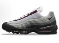 Nike Air Max 95 Gray and Burgundy Sneakers