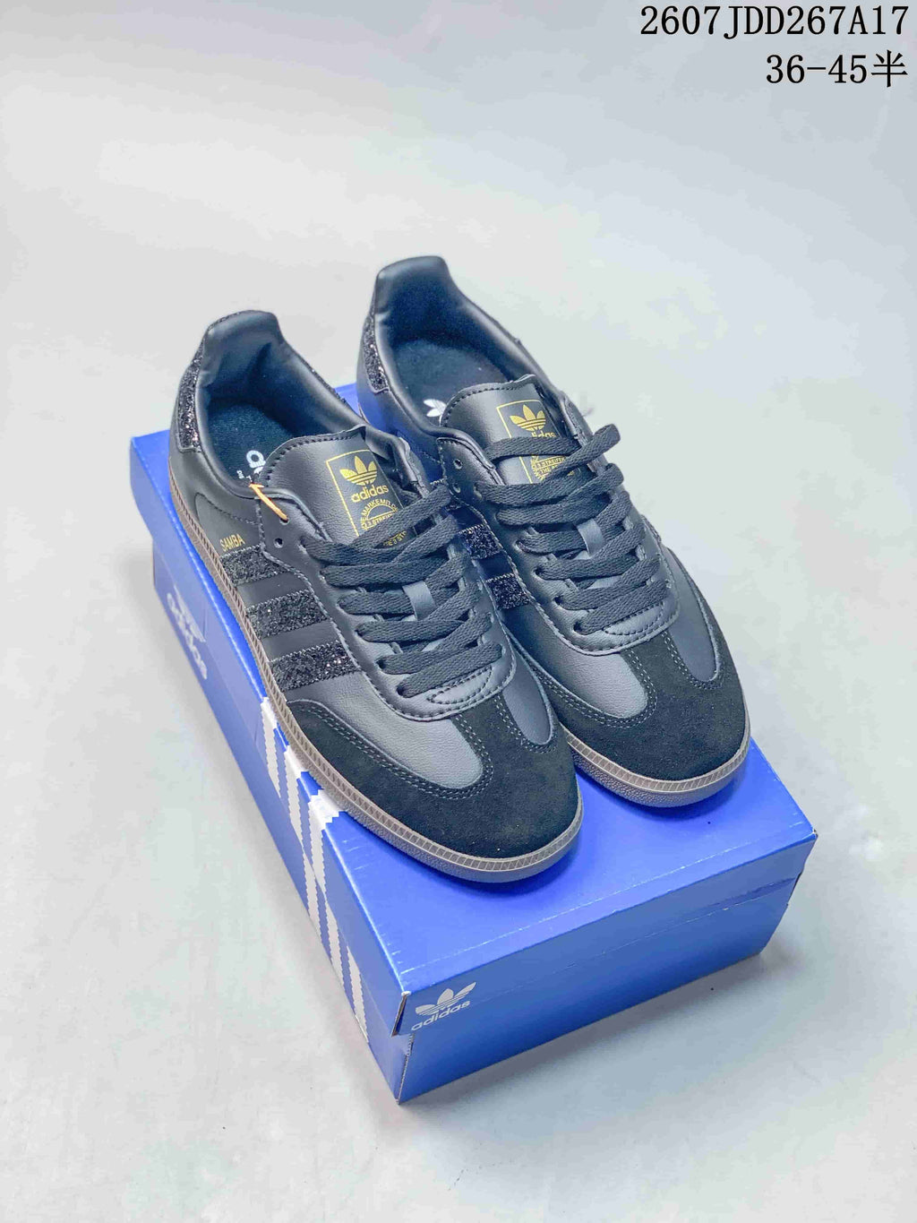 adidas Originals Samba Low-Top Sneakers Black Glitter JDD267A17