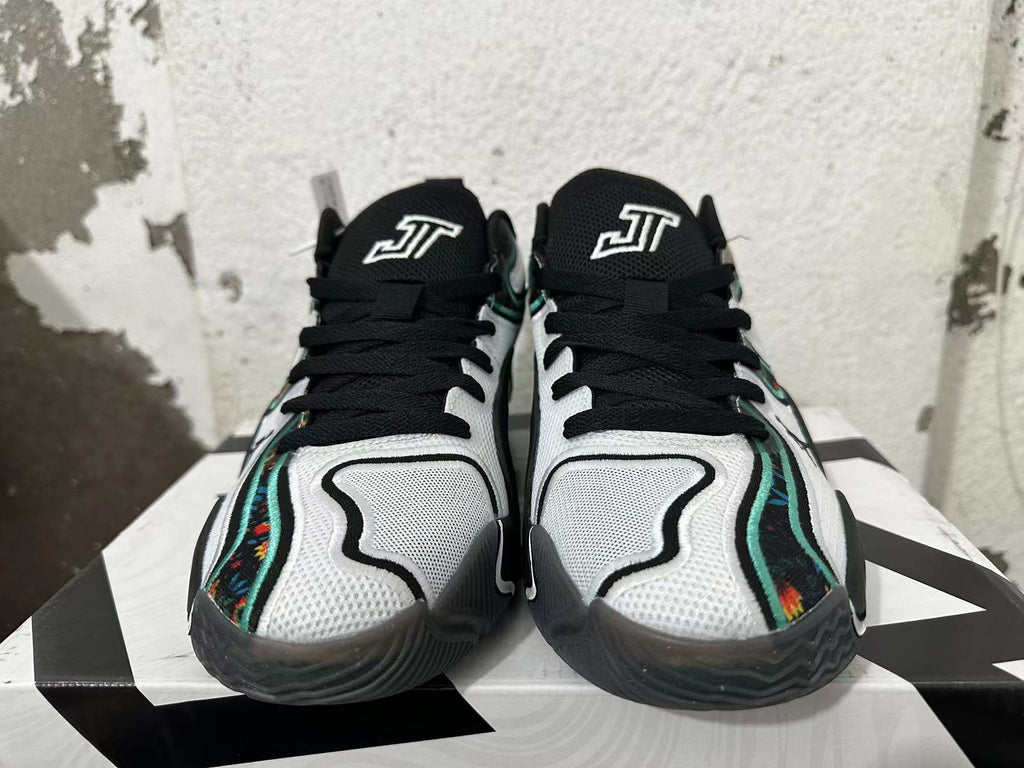 Jordan Luka 1 Basketball Shoes Black White Green Floral