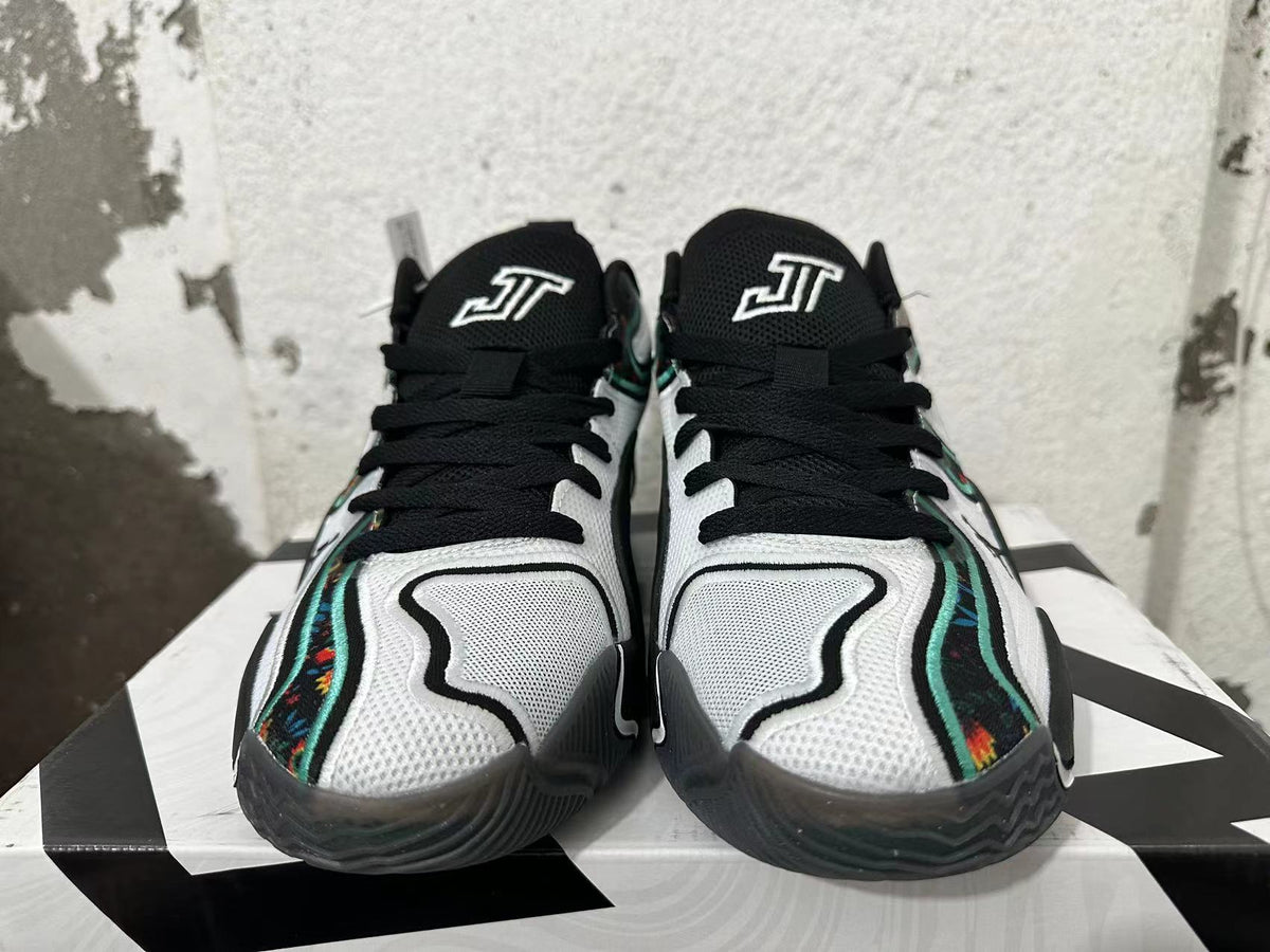 Jordan Luka 1 Basketball Shoes Black White Green Floral