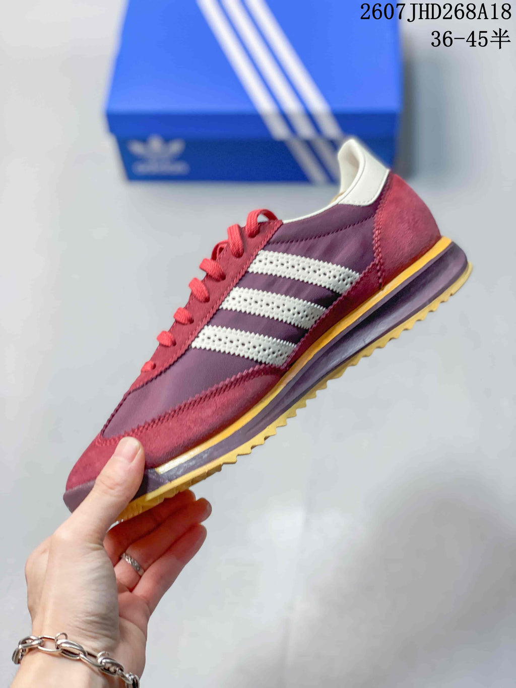 adidas Originals SL 72 Bob Marley Sneakers Burgundy