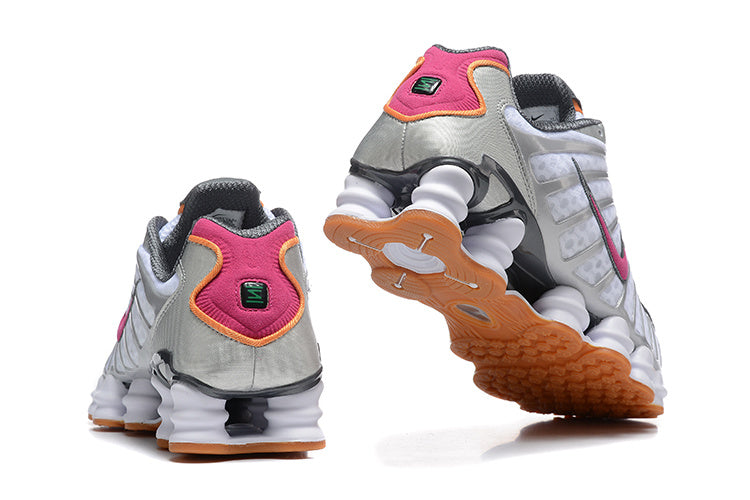 Nike Shox TL White and Pink Sneakers