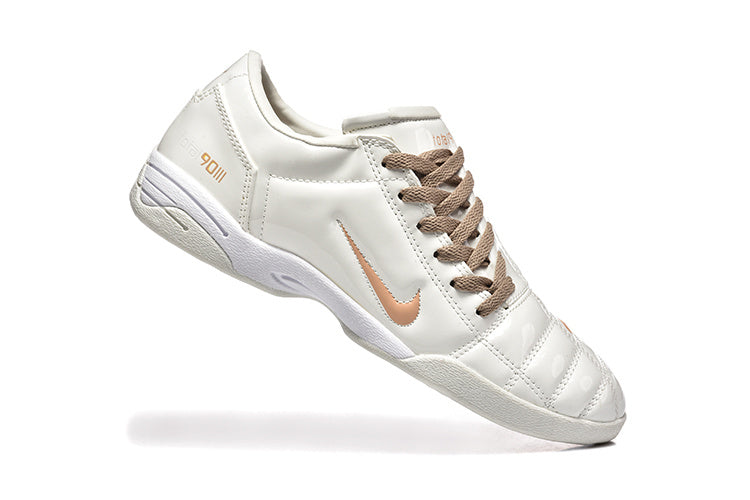 Nike Tiempo 90 White and Pale Yellow Sneakers