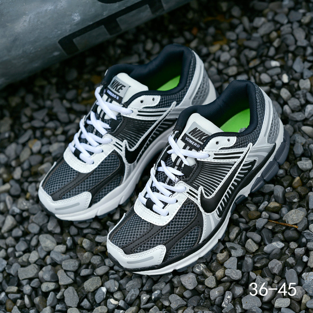 Nike Air Zoom Vomero 5 Sneakers, Black and White