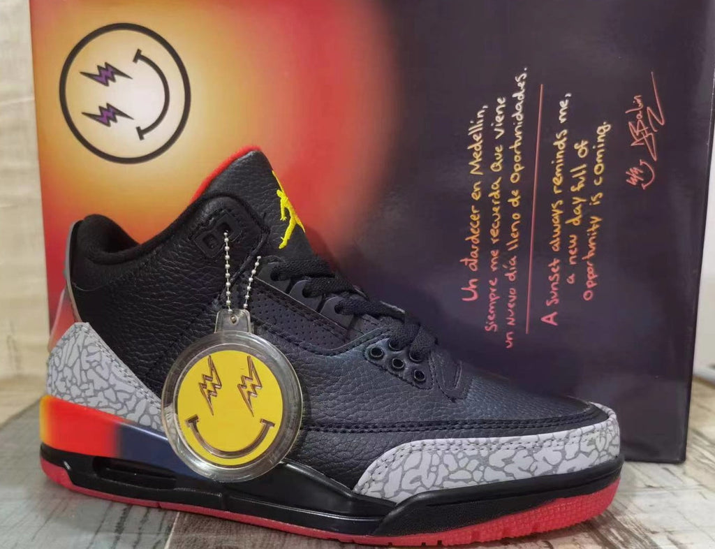 Jordan 3 Black Multicolor Men's Sneakers