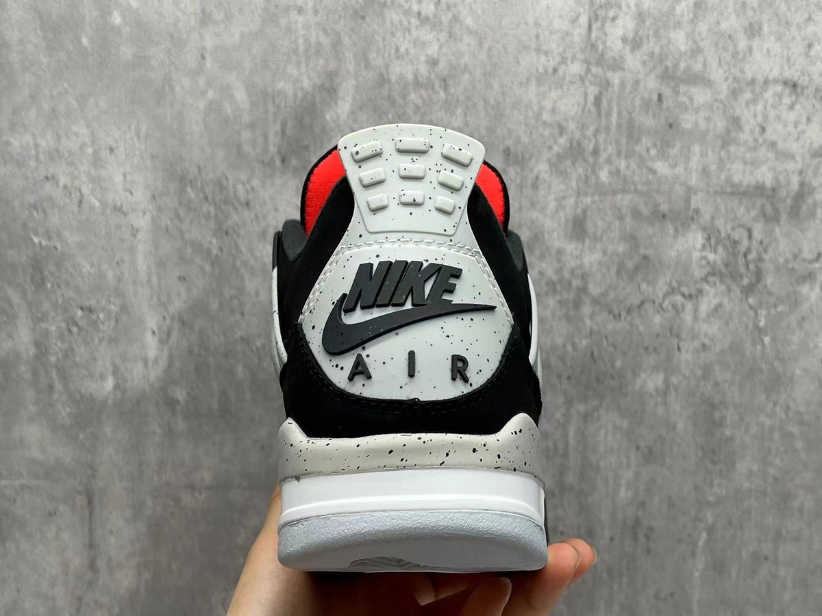 Jordan AJ4 Black Cement Black and Grey Sneakers