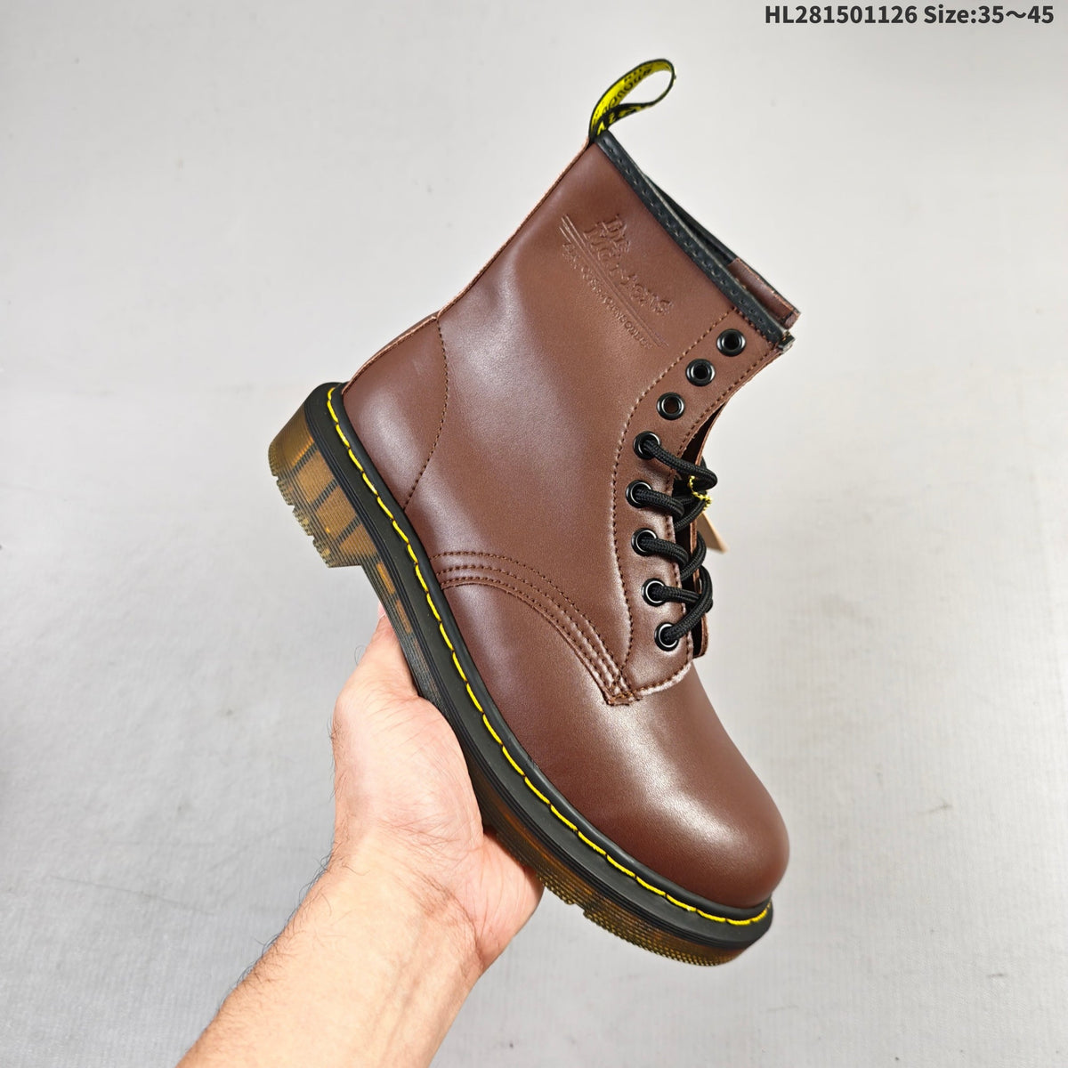 Dr. Martens 1461 Brown Lace-Up Platform Boots