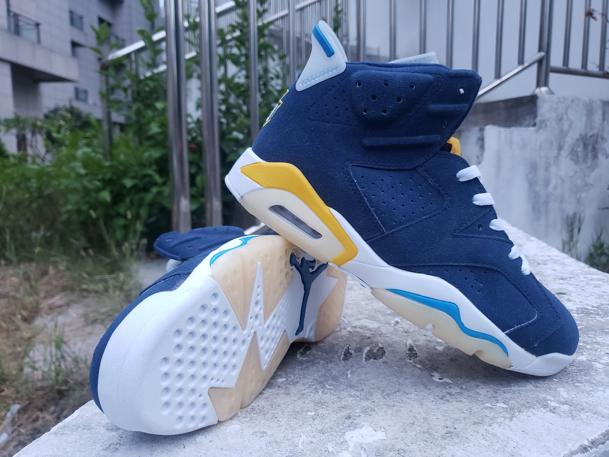 Air Jordan 6 Navy Blue High-Top Sneakers