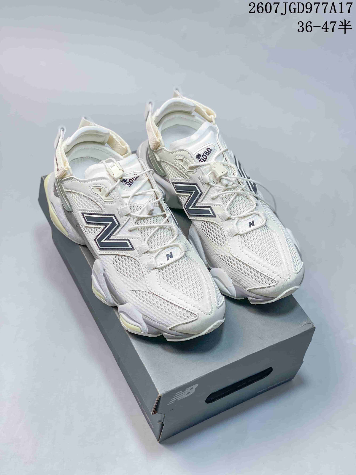 New Balance 9060 Mule Sneakers White Navy