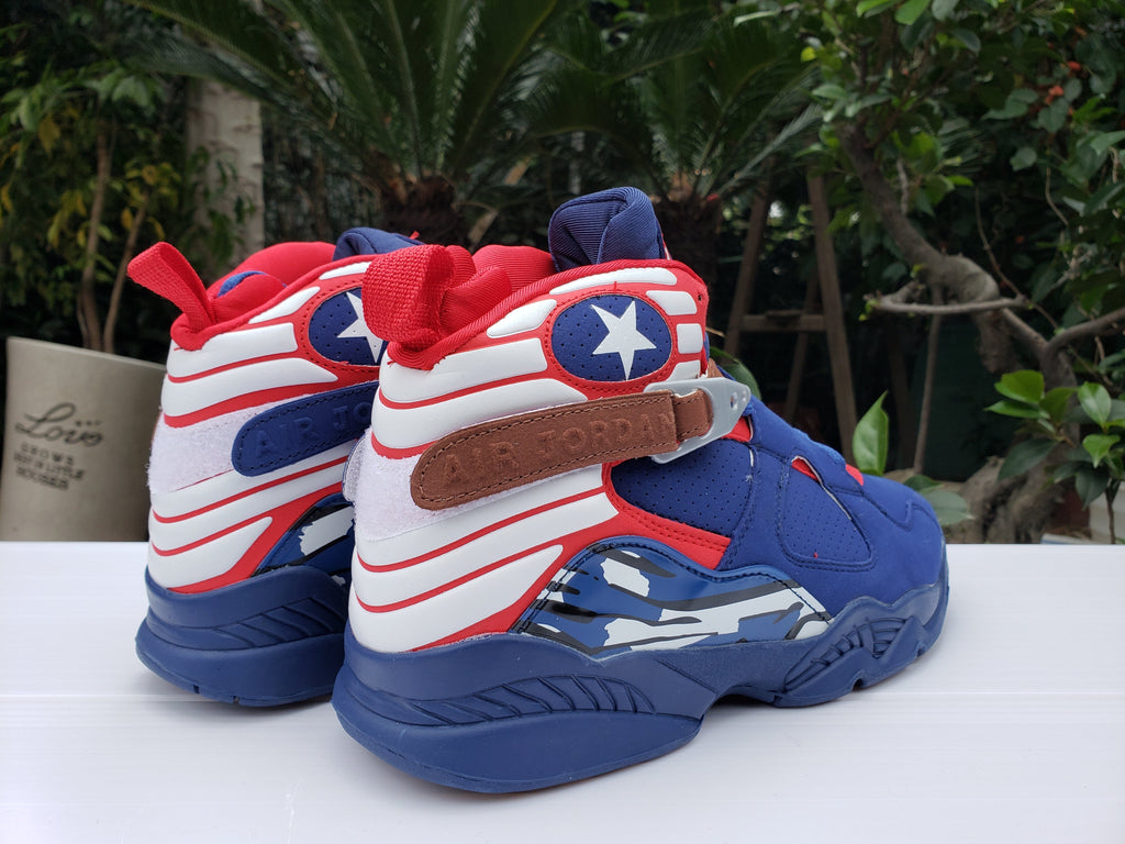 Jordan Air Jordan 8 High-Top Sneakers in Blue