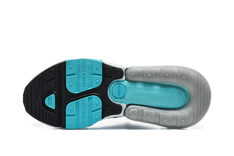 Nike Air Max 270 White Black Turquoise Sneakers