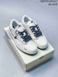 Travis Scott x Jordan 1 Low Sneakers White Black 2607VD1607A17