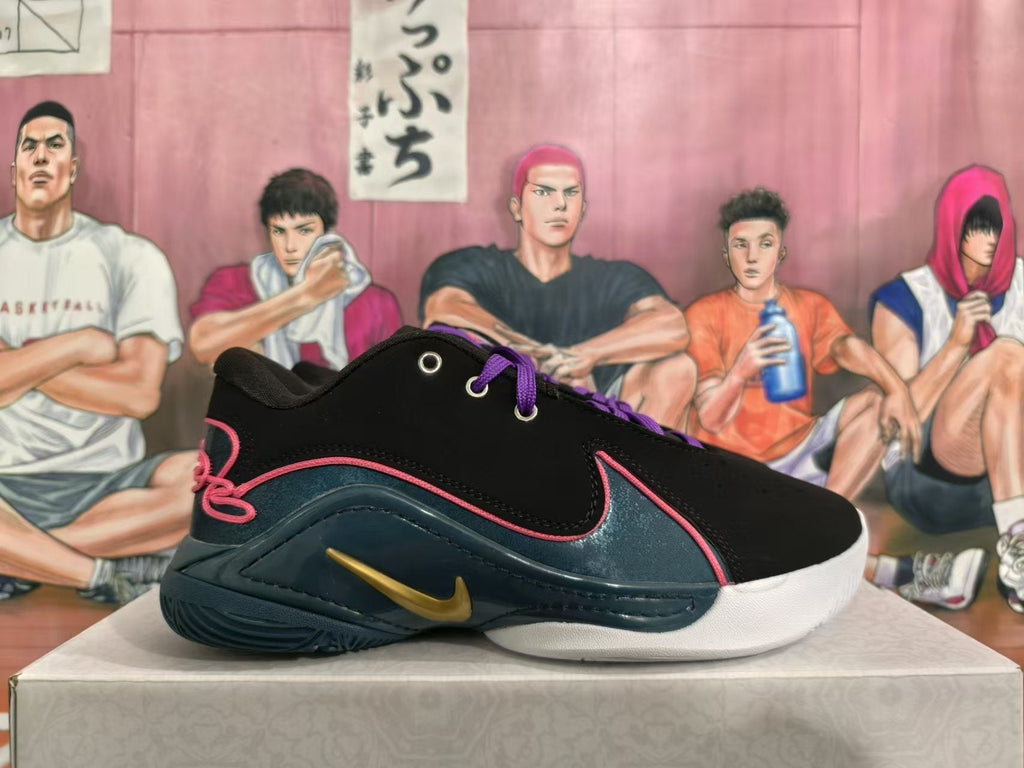 Nike Basketball Shoes Black Purple Red
