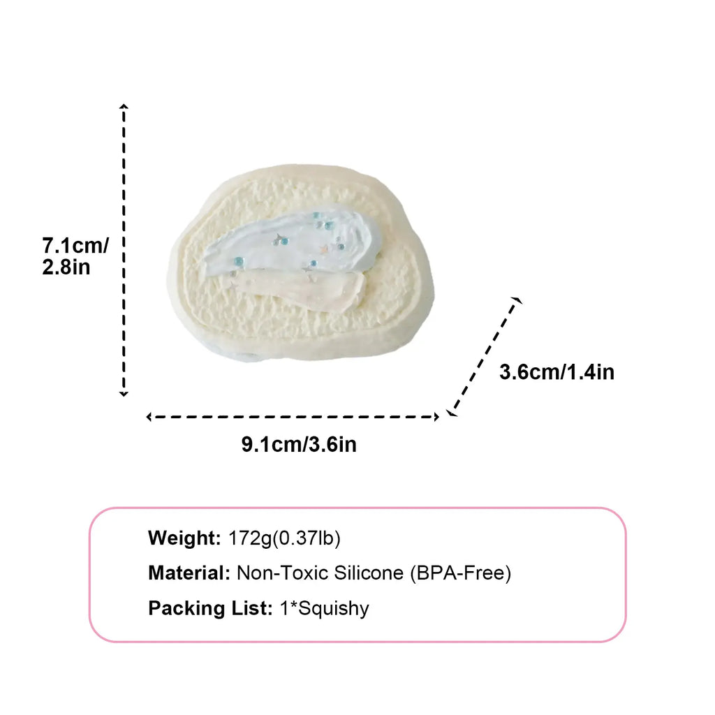 Sea Salt Toast Handmade Taba Squishy Fidget Toy 🍞