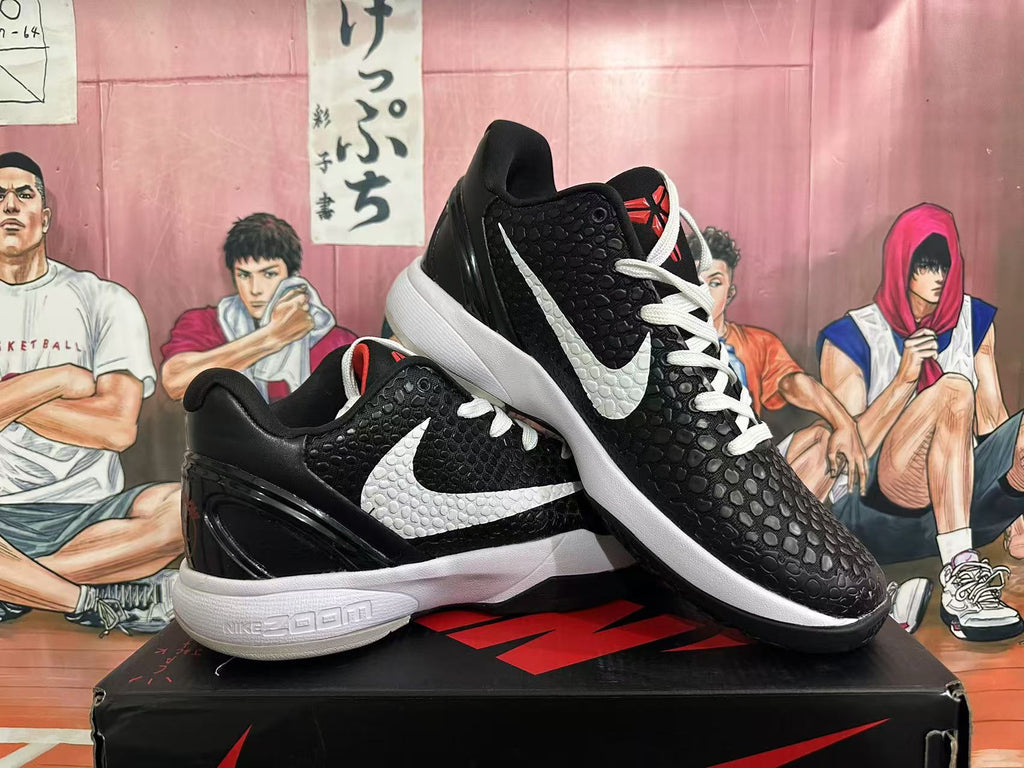 Nike Zoom Basketball Sneakers Black White Red