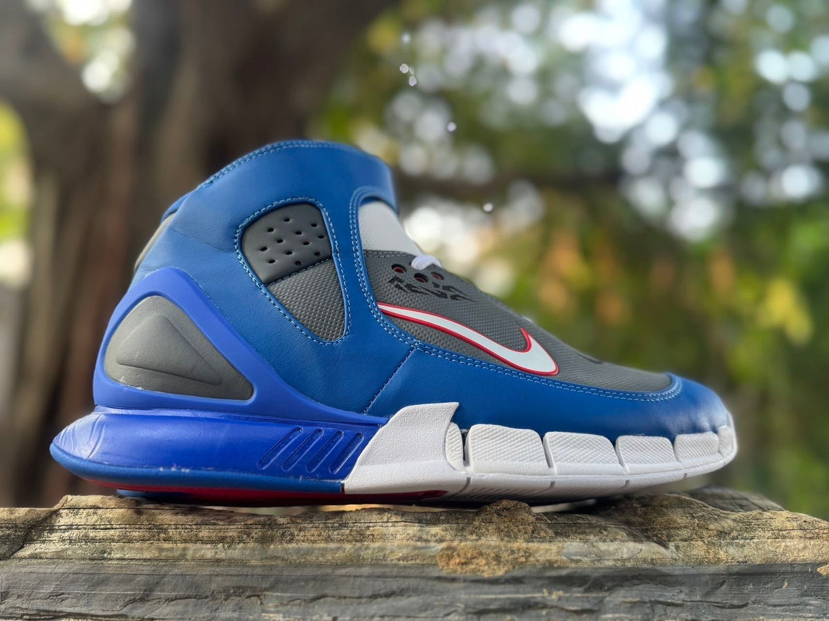 Nike Zoom Huarache 2K5 Basketball Shoes Blue Grey