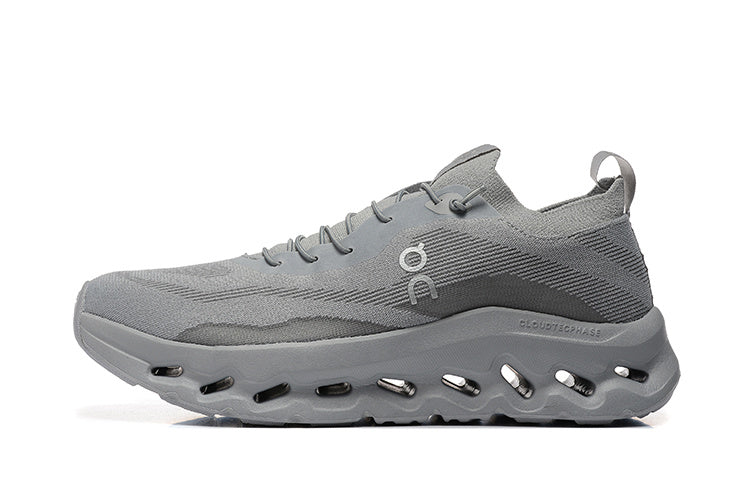 On Cloudtilt Grey Knit Sneakers