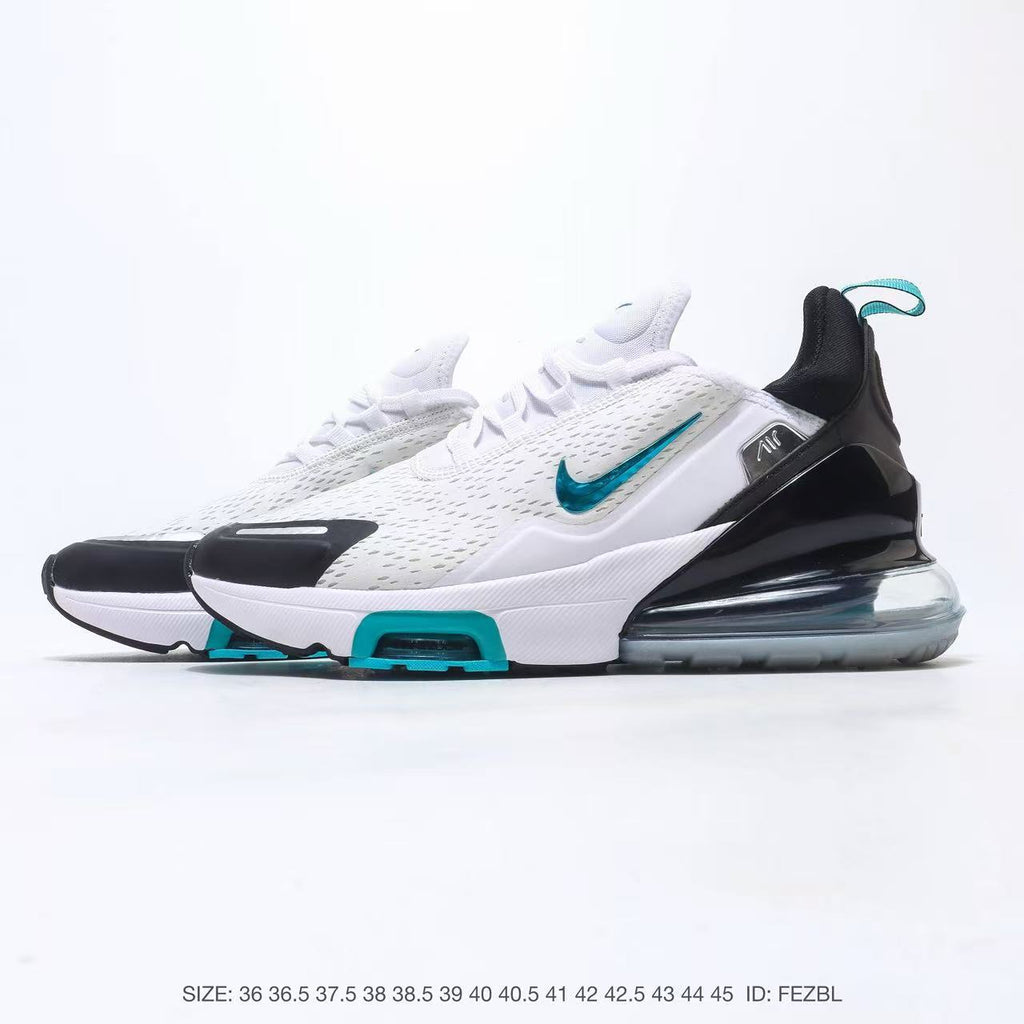 Nike Air Max 270 White Black Turquoise Sneakers IO9883-103