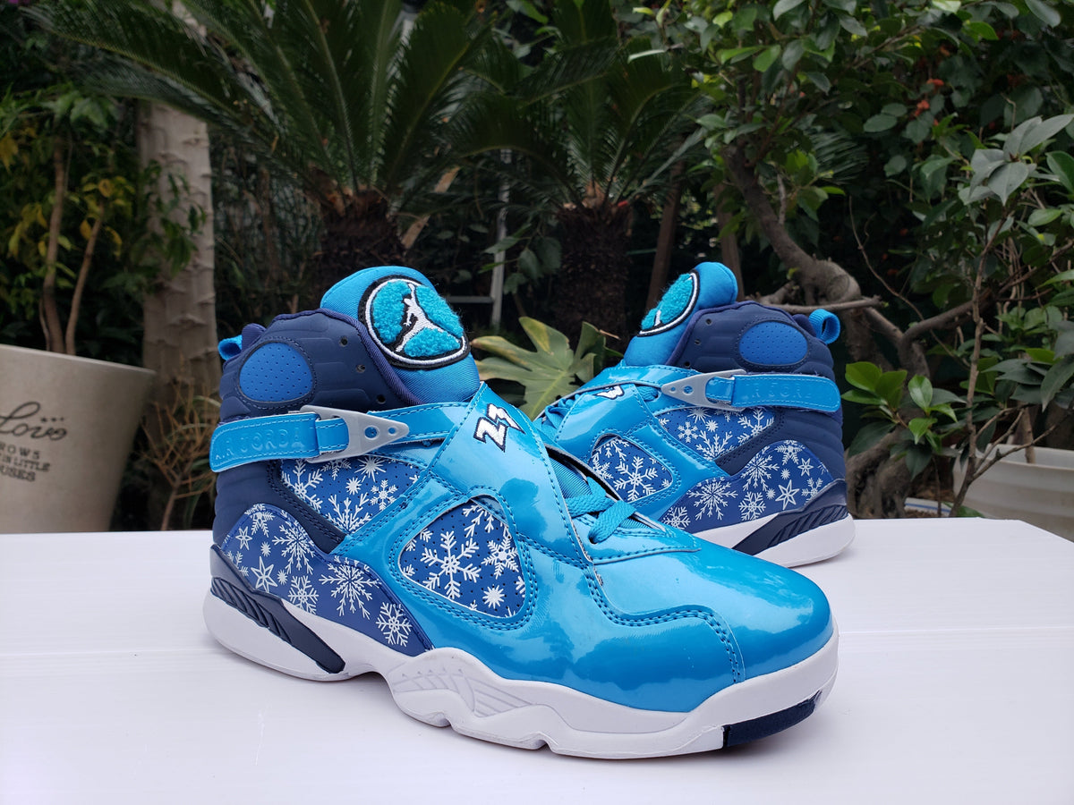 Jordan Air Jordan 8 High-Top Sneakers in Blue