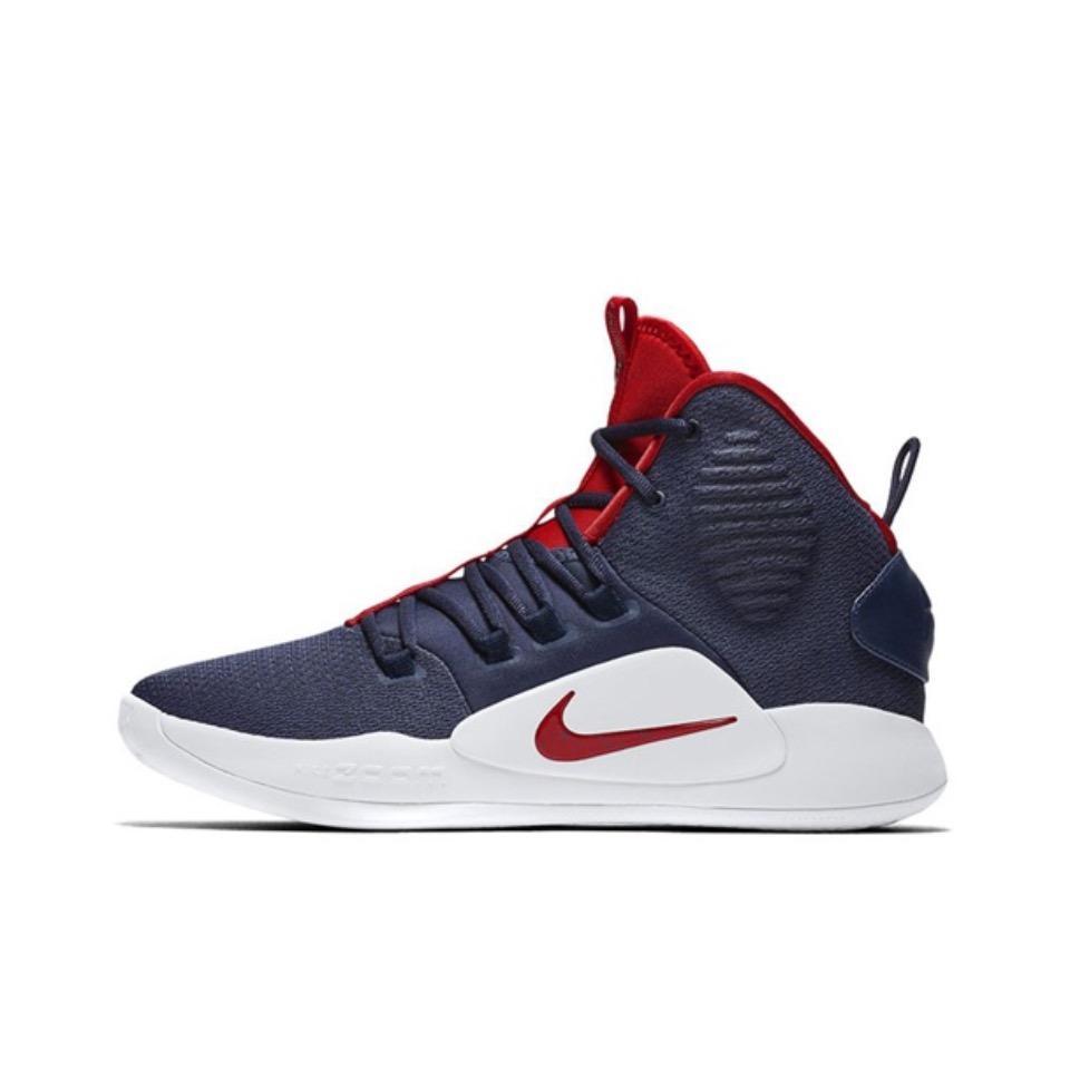 Nike Basketball High-Top Sneakers Navy Red