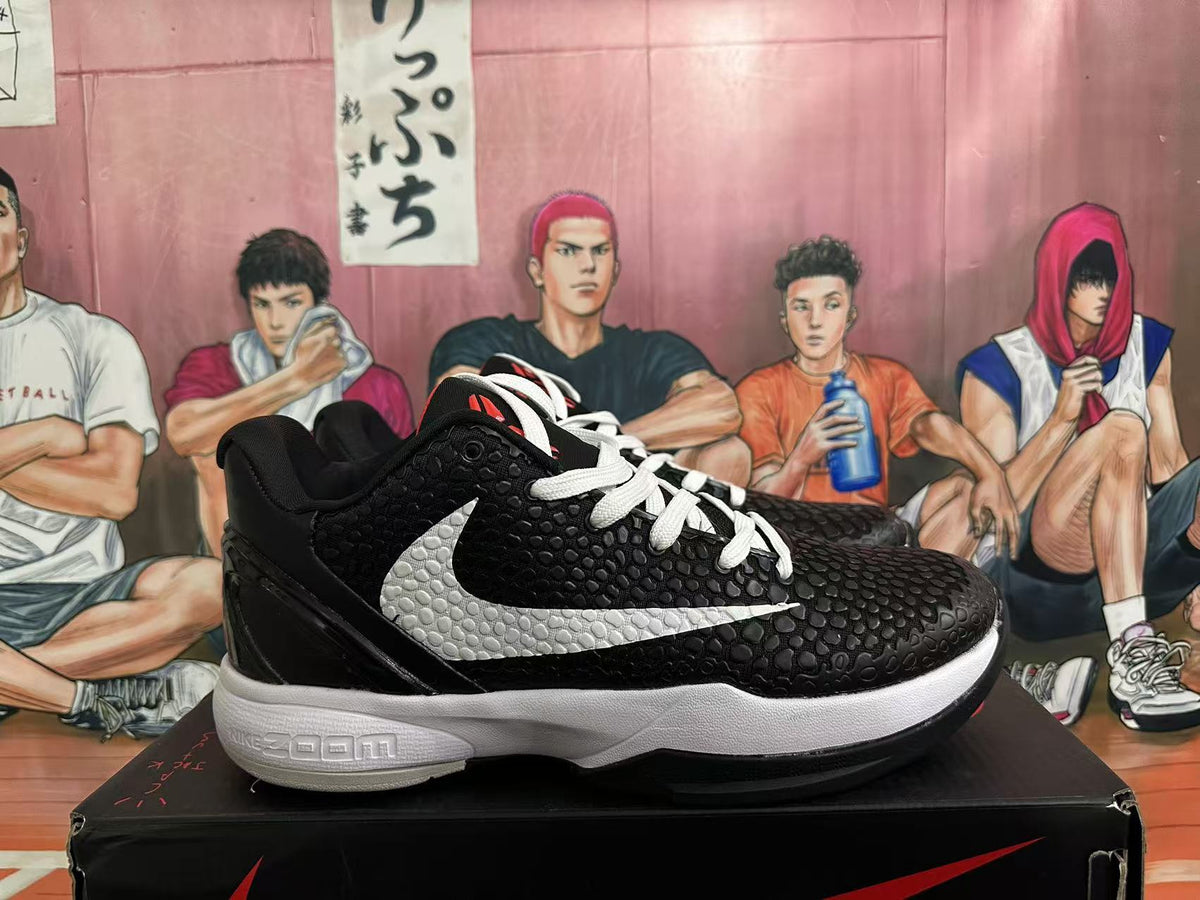 Nike Zoom Basketball Sneakers Black White Red