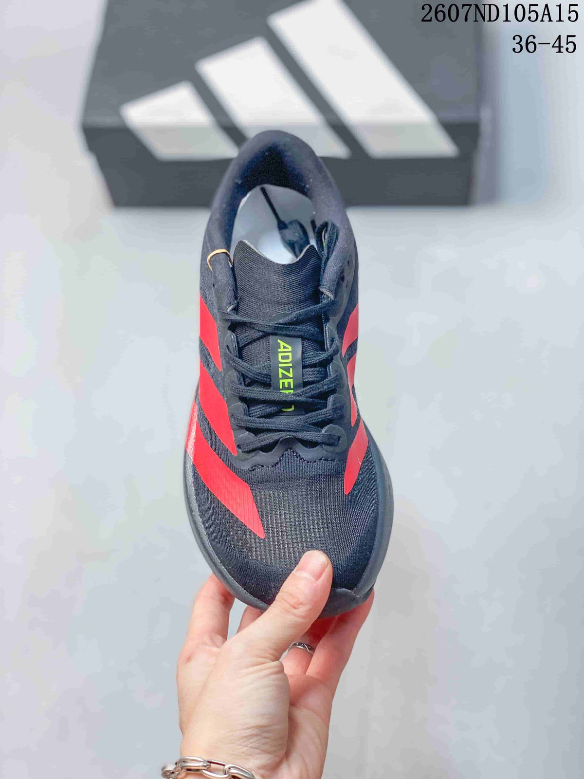 Adidas Adizero Evo SL Black Red Running Sneakers 2607ND105A15