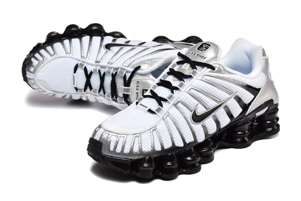 Nike Shox TL Sneakers White Silver Black