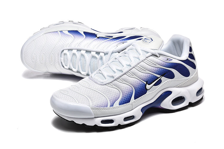 Nike Air Max Plus White and Blue Sneakers