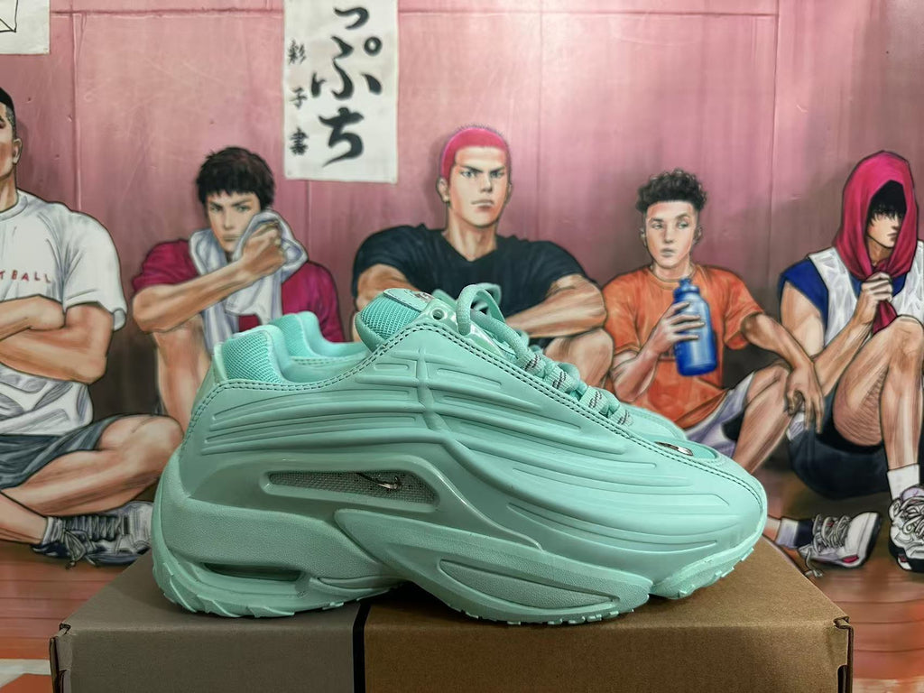 Mint Green Chunky Lace-Up Sneakers