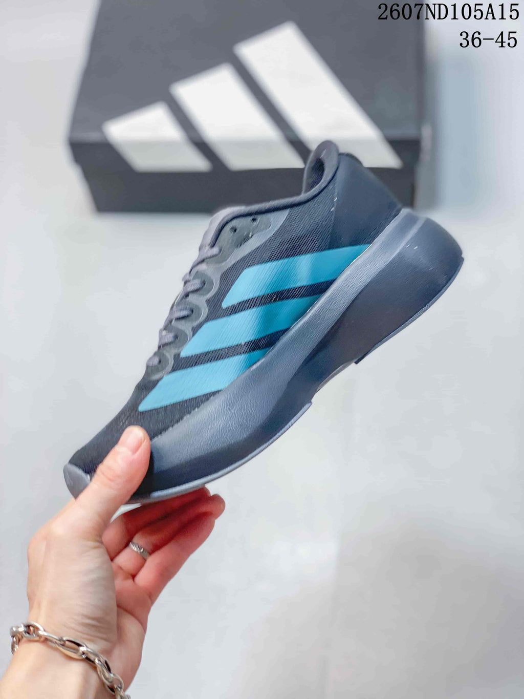 Adidas Adizero Evo SL Sneakers Dark Gray Blue 2607ND105A15