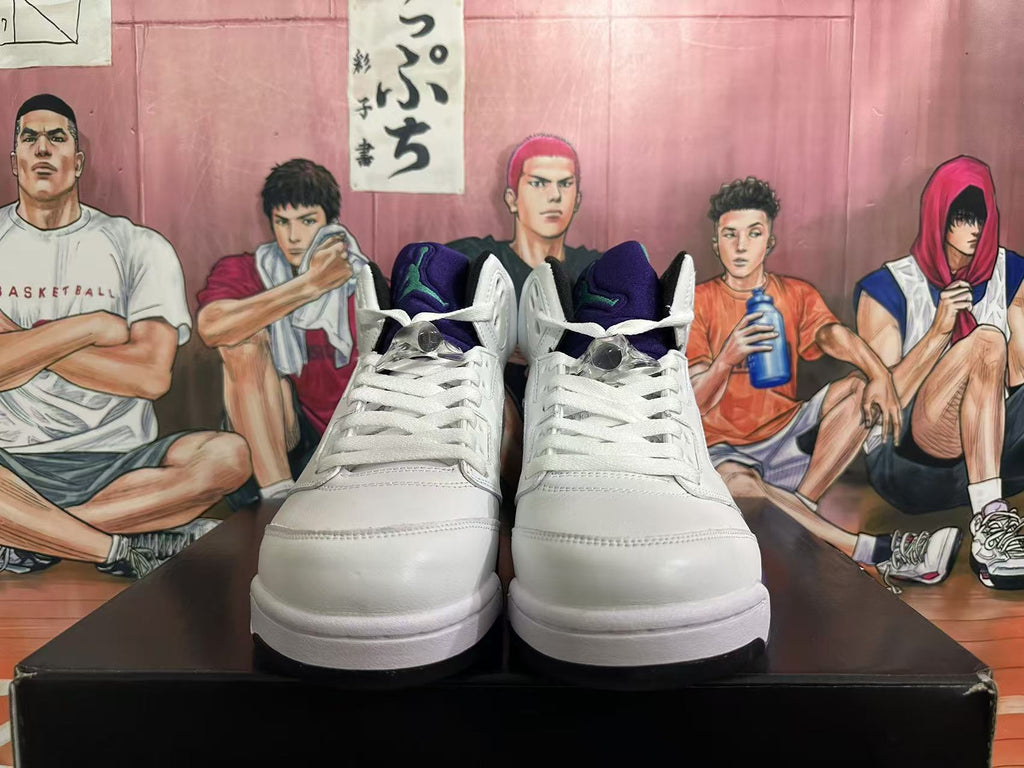 Jordan Air Jordan 5 Retro White Grape Sneakers
