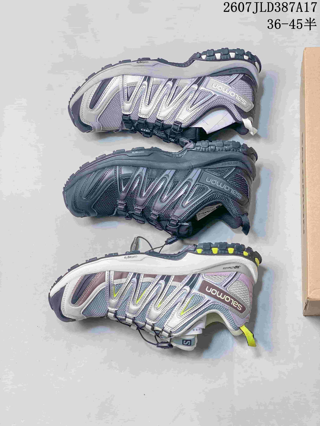 Salomon XA PRO 3D Trail Sneakers Silver and Black 2607JLD387A17