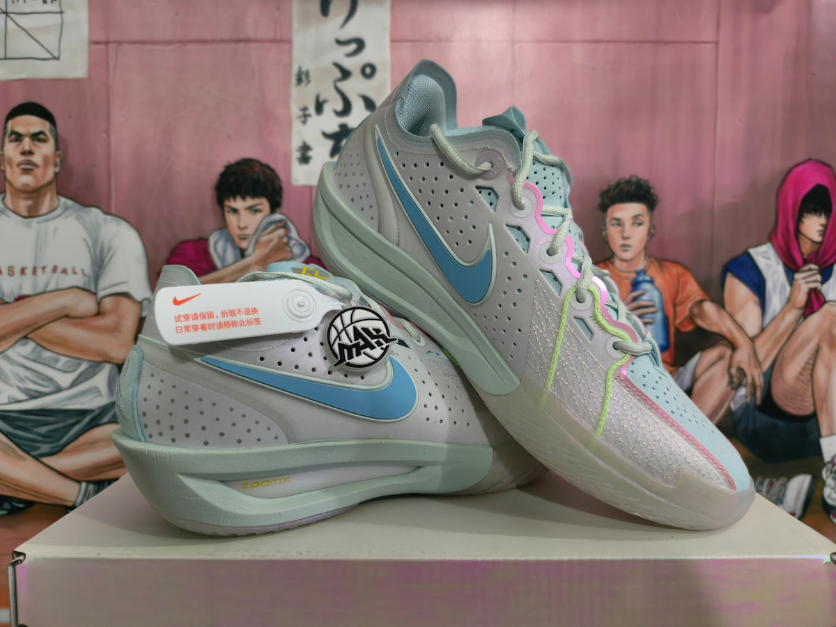 Nike Basketball Shoes in Light Gray and Blue